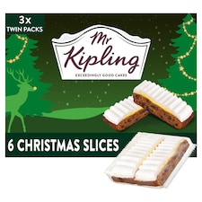 Mr Kipling 6 Christmas Slice