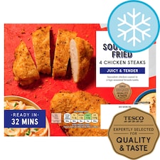 Tesco Southern Fried Chicken Steaks 4 Pack 380g