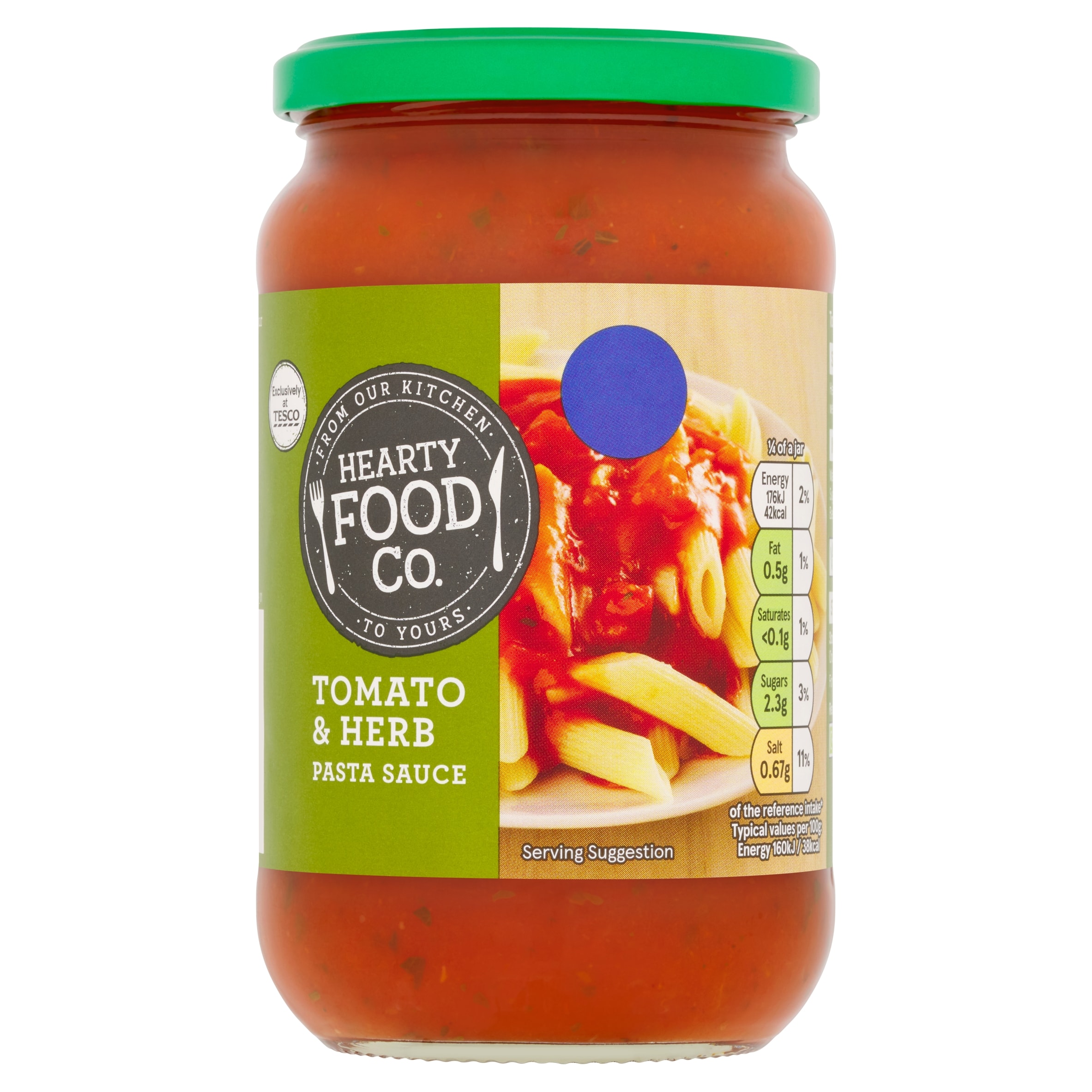 Hearty Food Co. Tomato & Herb Pasta Sauce 440G