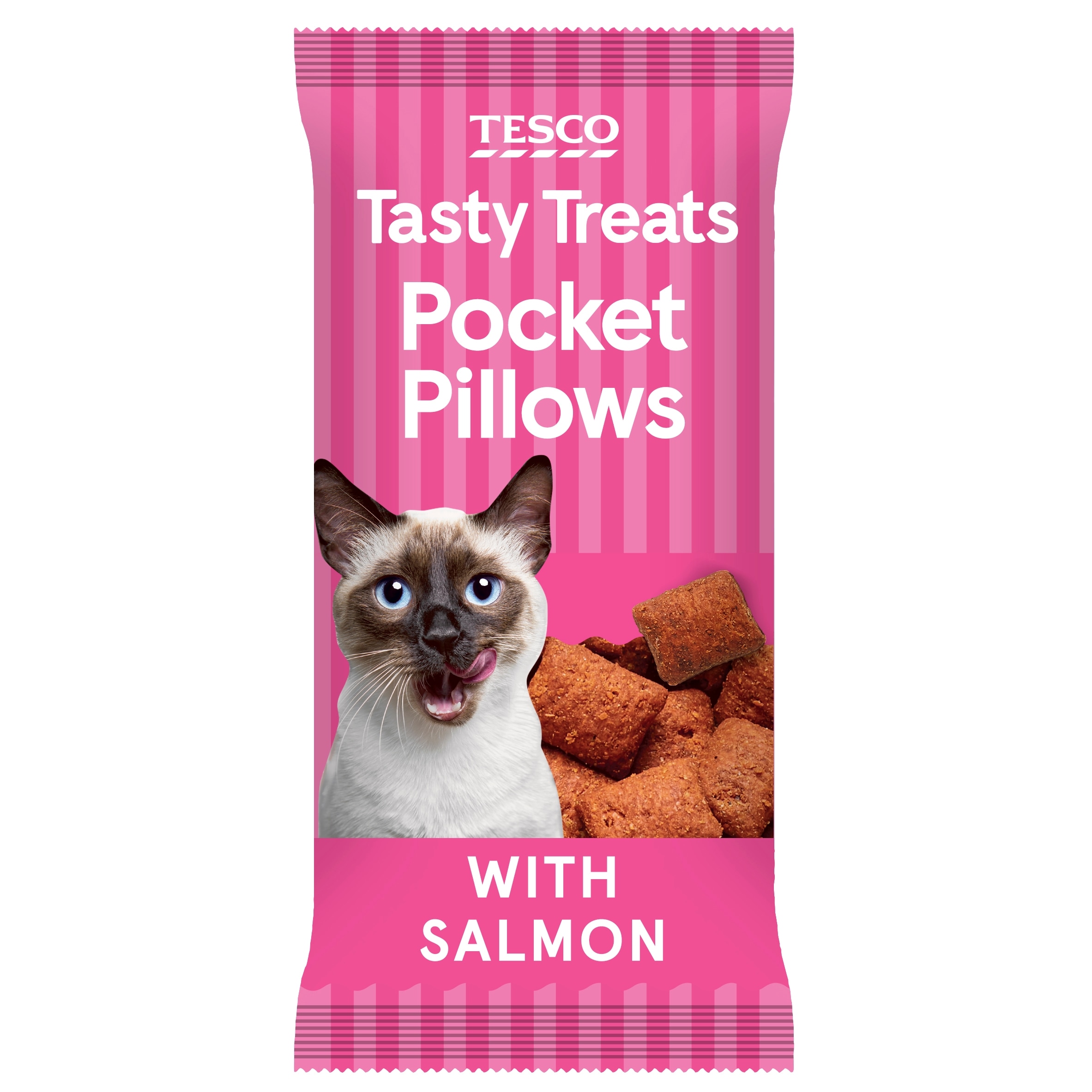 Tesco Tasty Treats Pocket Pillows with Salmon 65g