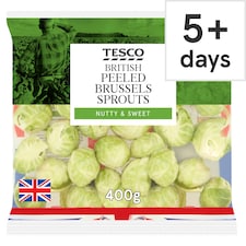 Tesco Peeled Brussels Sprouts 400G