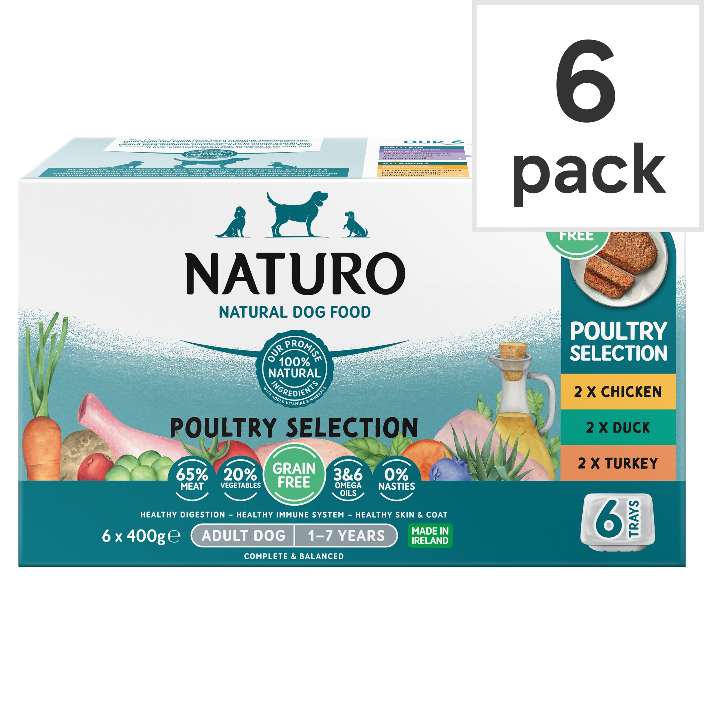 Naturo Adult Dog Grain & Gluten Free Variety Trays
