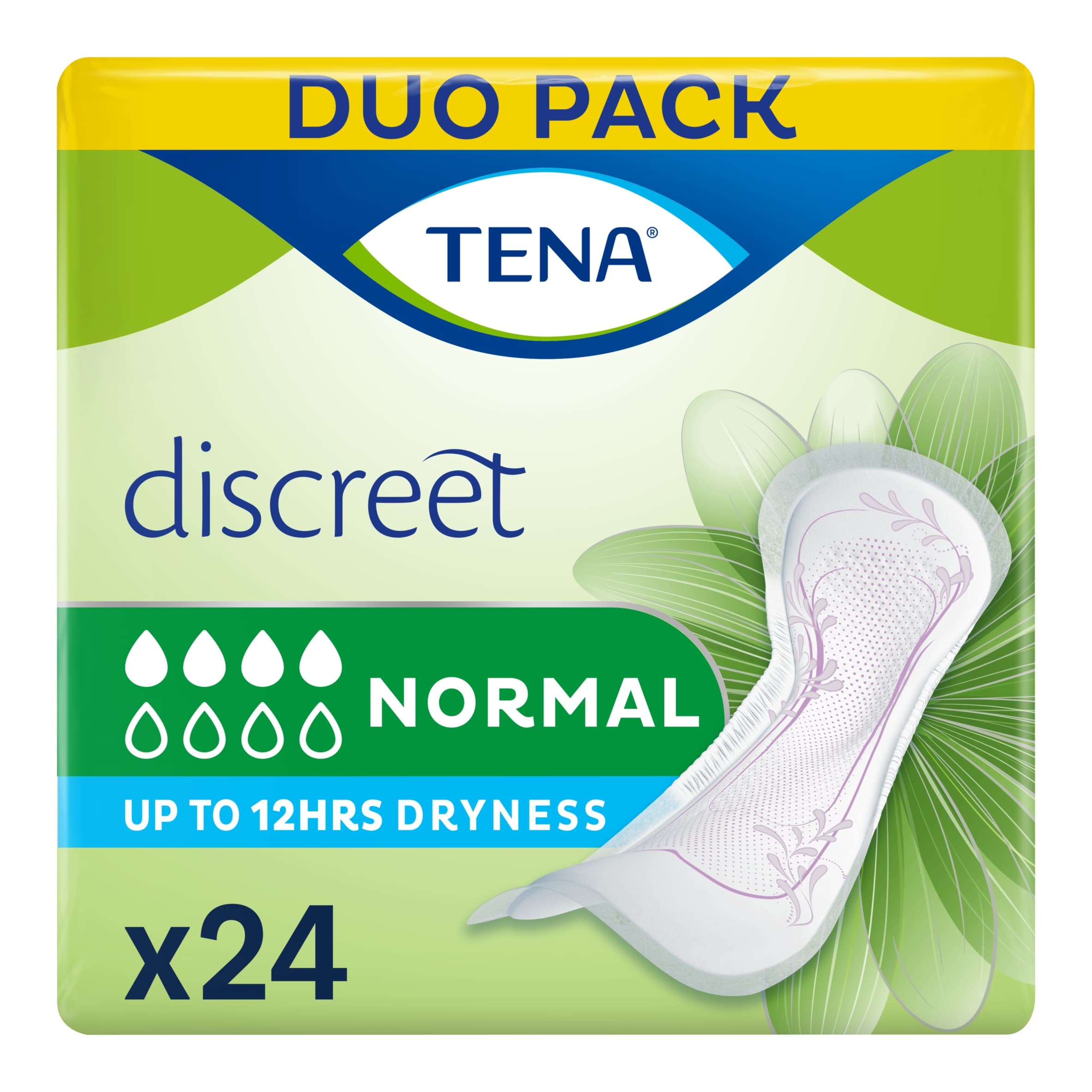 Tena Lady Discreet Duo Normal 24 Pack