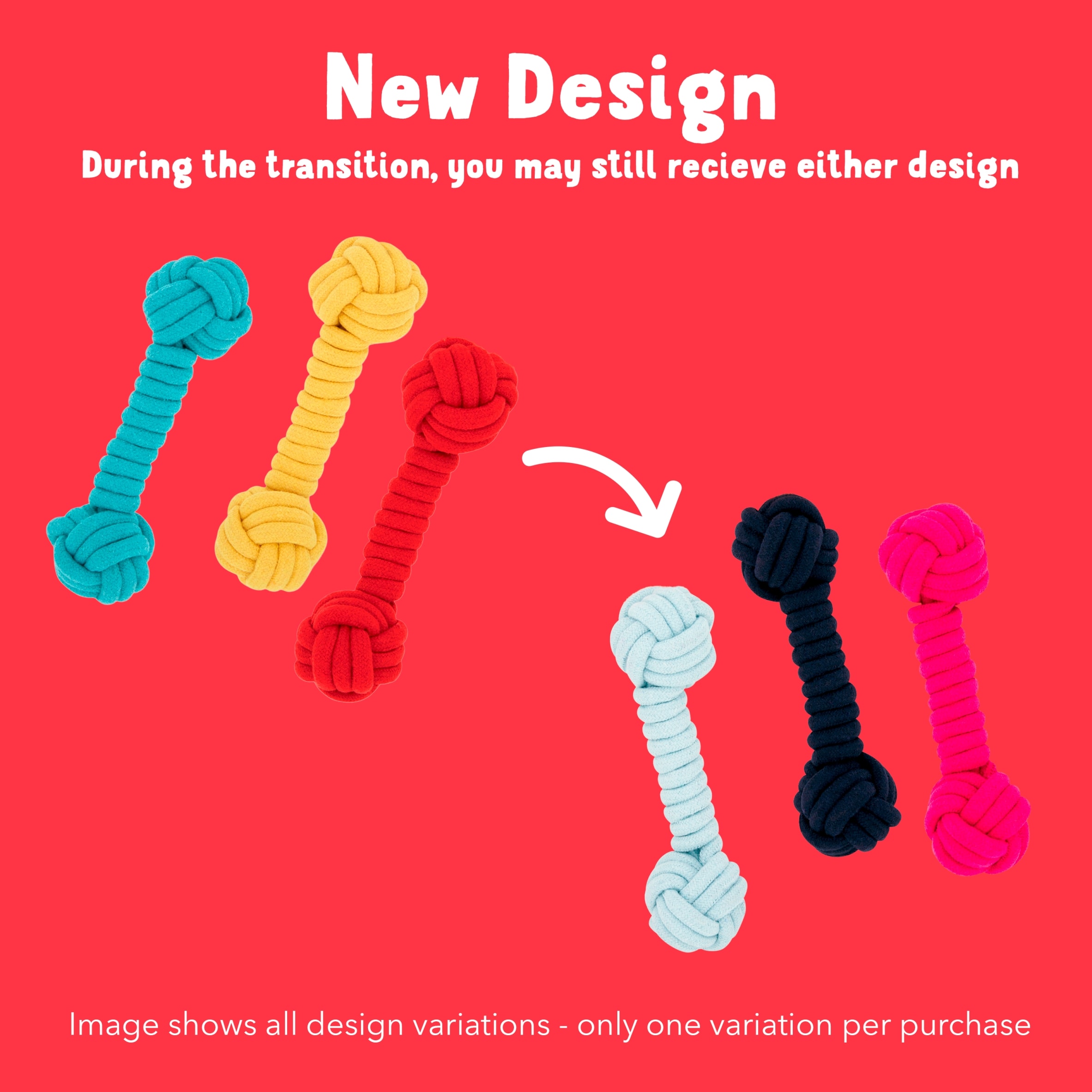 Wagtastic Toy Rope Dumbell Dog Toy thumbnail 3