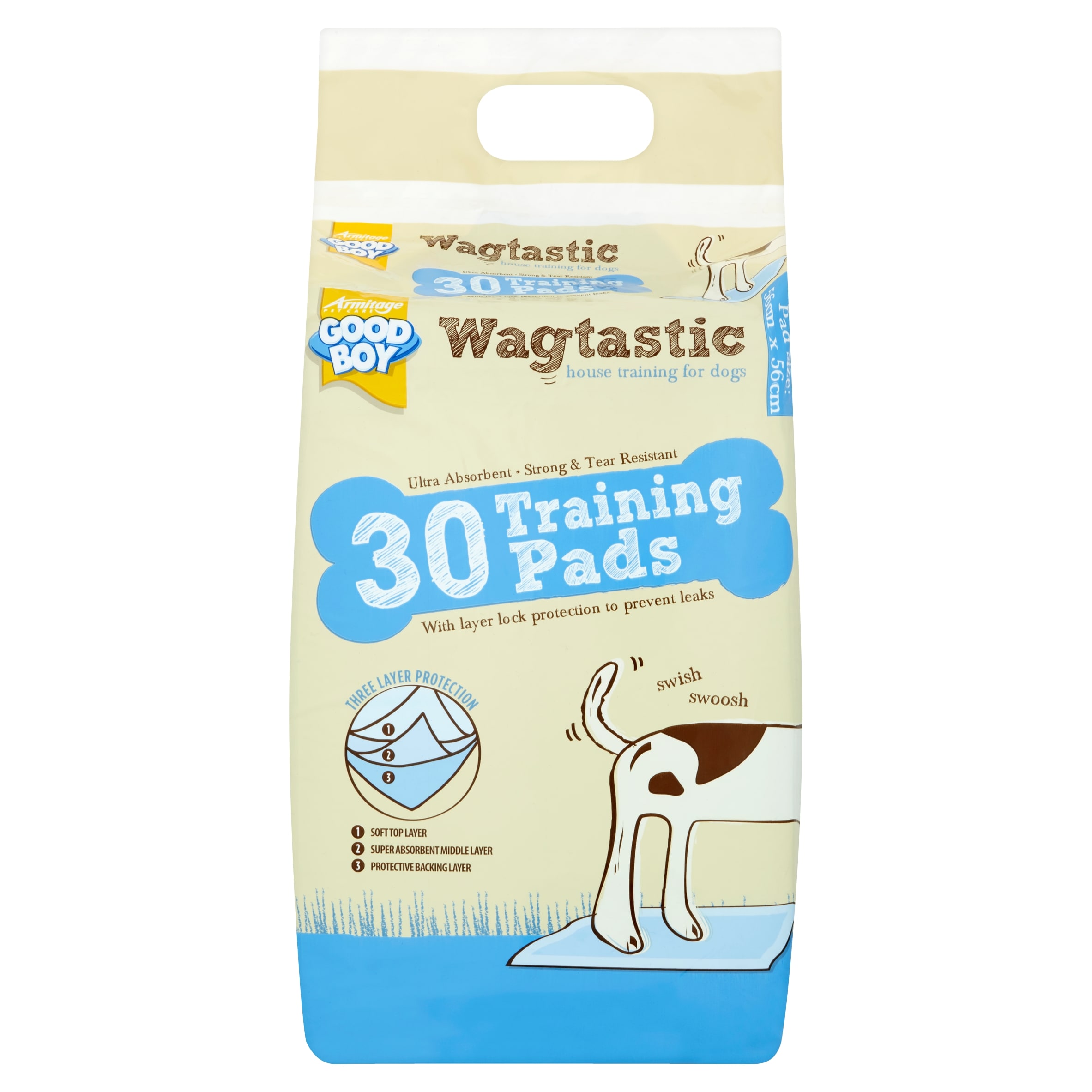 G Boy Wagtastic Training Pads For Dogs 30'S