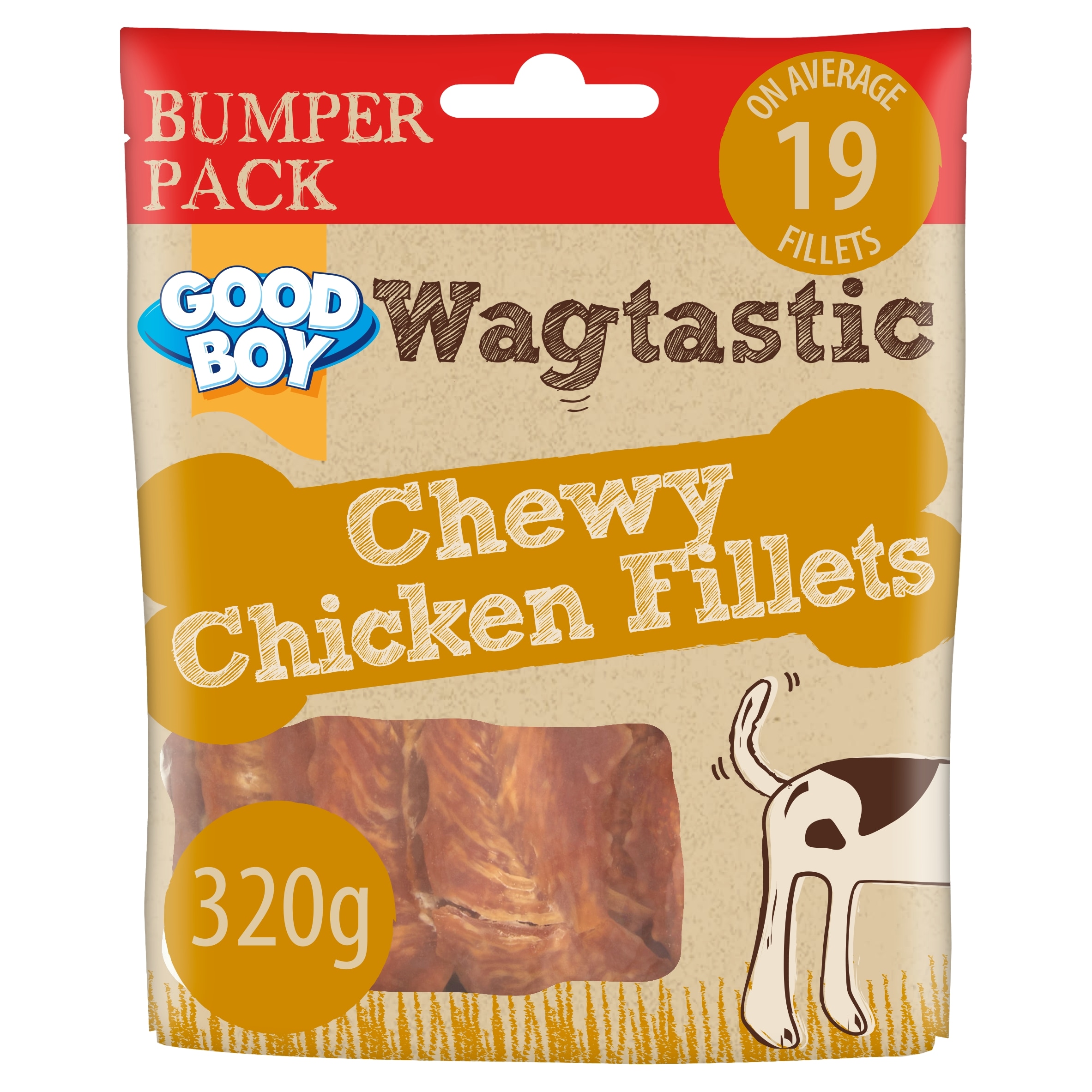 Good Boy Wagtastic Dog Treats Chicken Fillets 320g