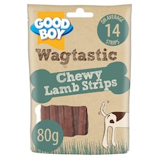 Wagtastic Treat Lamb Strips 80G