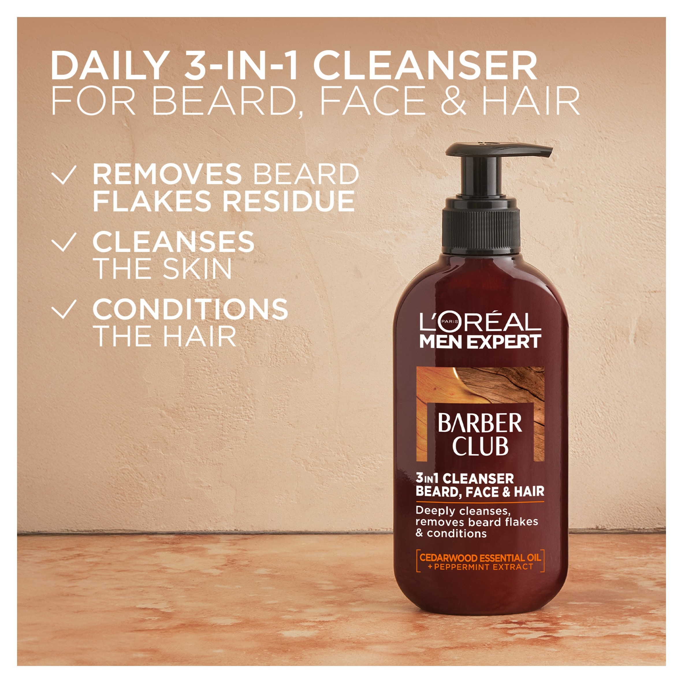 L’Oreal Men Expert Barberclub Beard & Face Wash 200Ml thumbnail 4