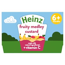 Heinz Fruity Medley Custard Baby Food Dessert Pots 4 x 100g