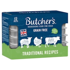 Butchers Traditional Recipe 12X150g Foiltray
