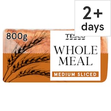 Tesco Wholemeal Medium Sliced Bread 800g