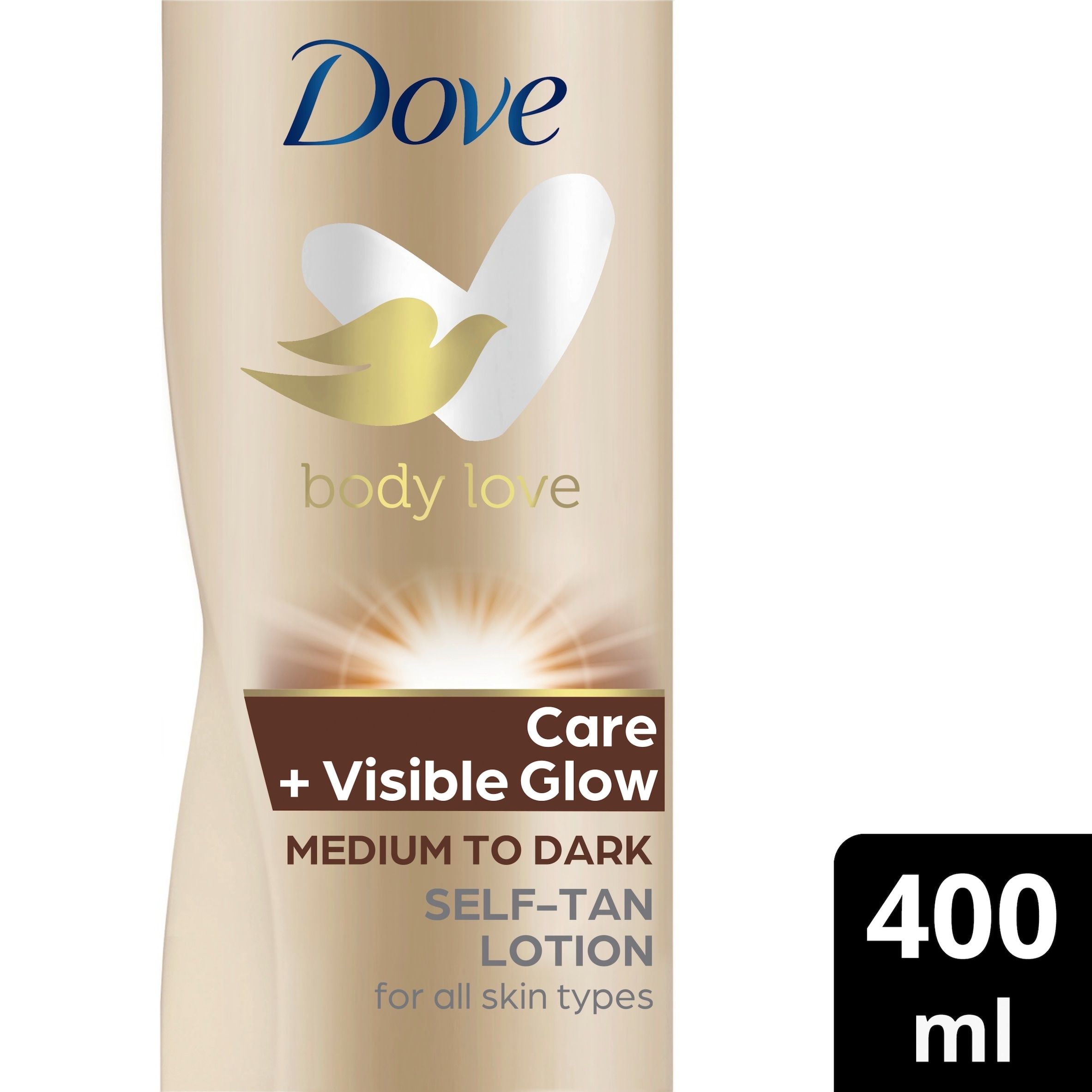 Dove Visibleglow Gradual Self Tan Medium To Dark 400Ml