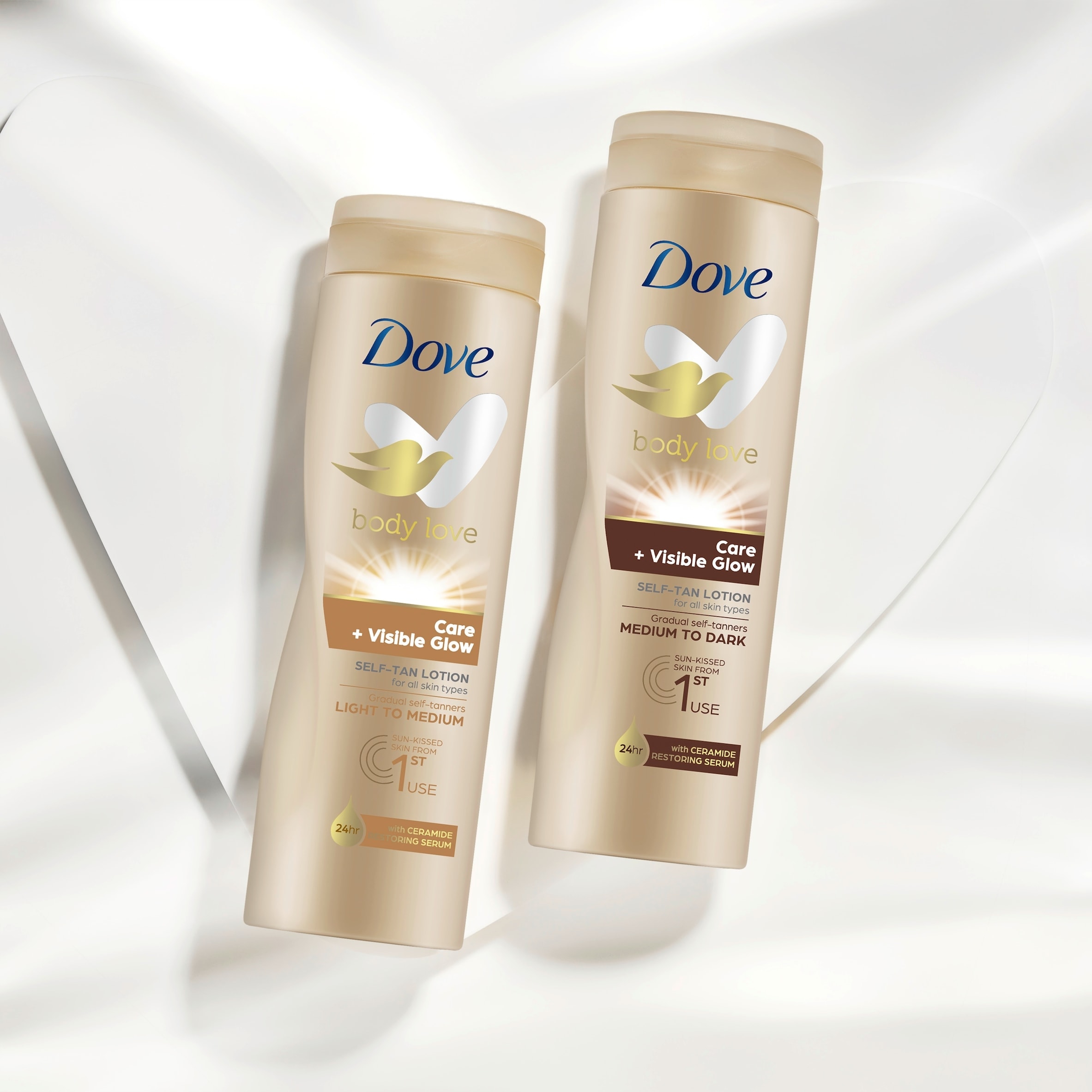 Dove Visibleglow Gradual Self Tan Medium To Dark 400Ml thumbnail 4