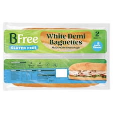 BFree Bake at Home White Demi Baguettes 2 Pack 220g