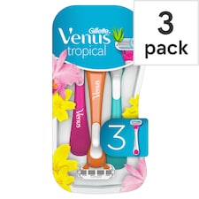 Gillette Venus Tropical Women's Disposable Razors 3 Pack