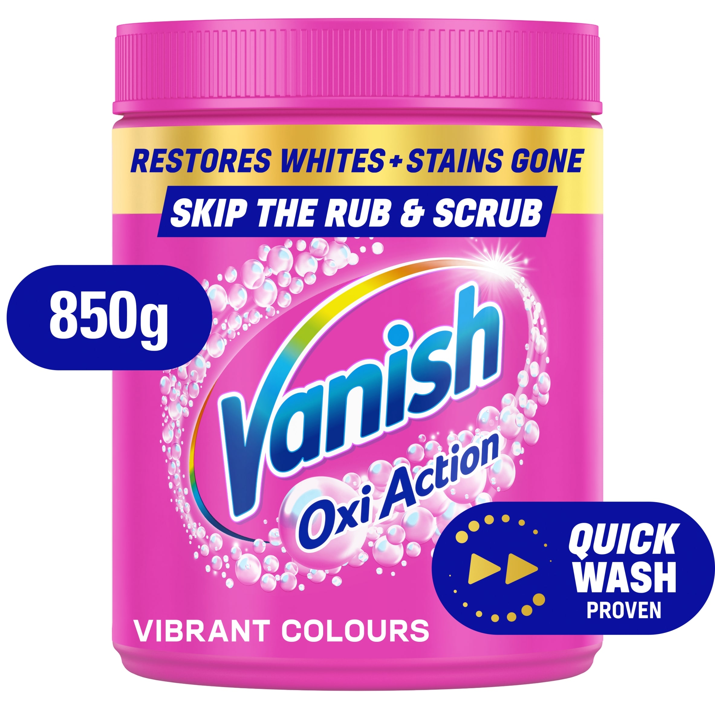 Vanish Gold Oxi Action Stain Remover For Colours 850g
