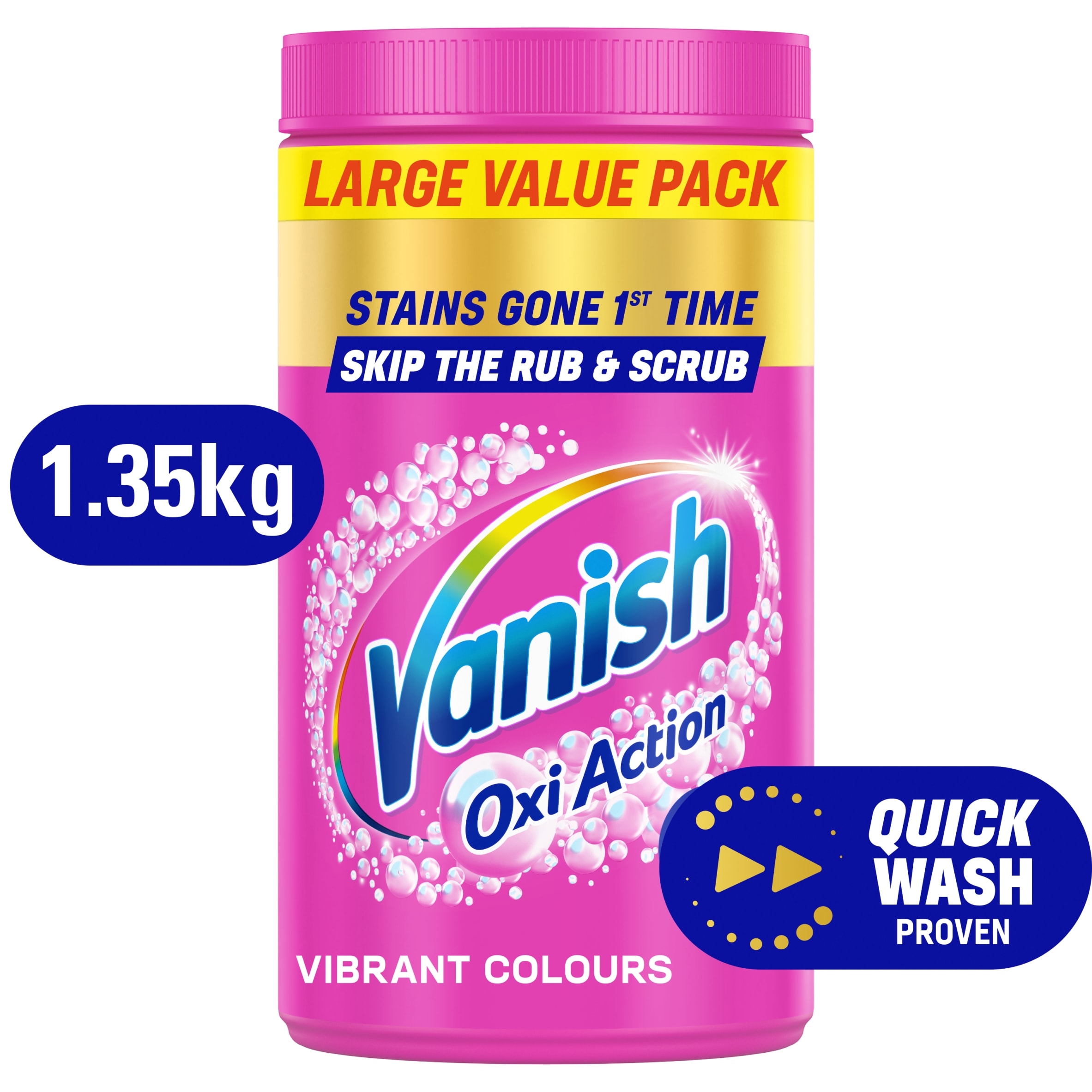 Vanish Gold Oxi Action Stain Remover For Colours 1.35kg
