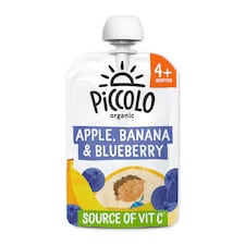 Piccolo Org Bana Bl/berry & Apl Baby Food 100g