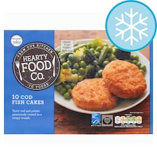 Hearty Food Co 10 Cod Fish Cakes 500g