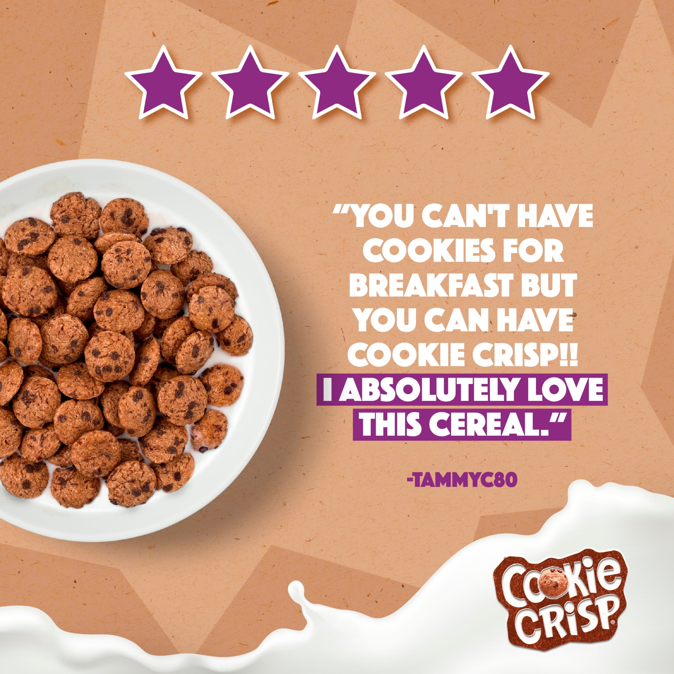 Nestlé Cookie Crisp Chocolate Breakfast Cereal 500g thumbnail 4
