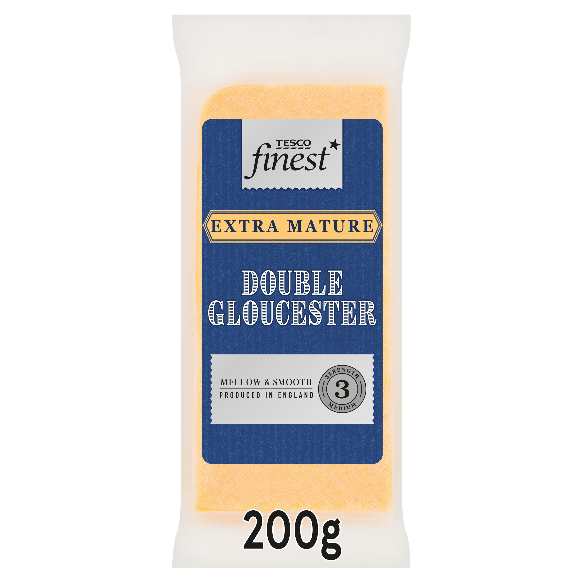 Tesco Finest Extra Mature Double Gloucester Cheese 200G