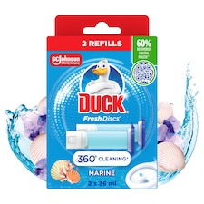 Duck Fresh Discs Toilet Cleaner Refills - Marine 2 x 36ml