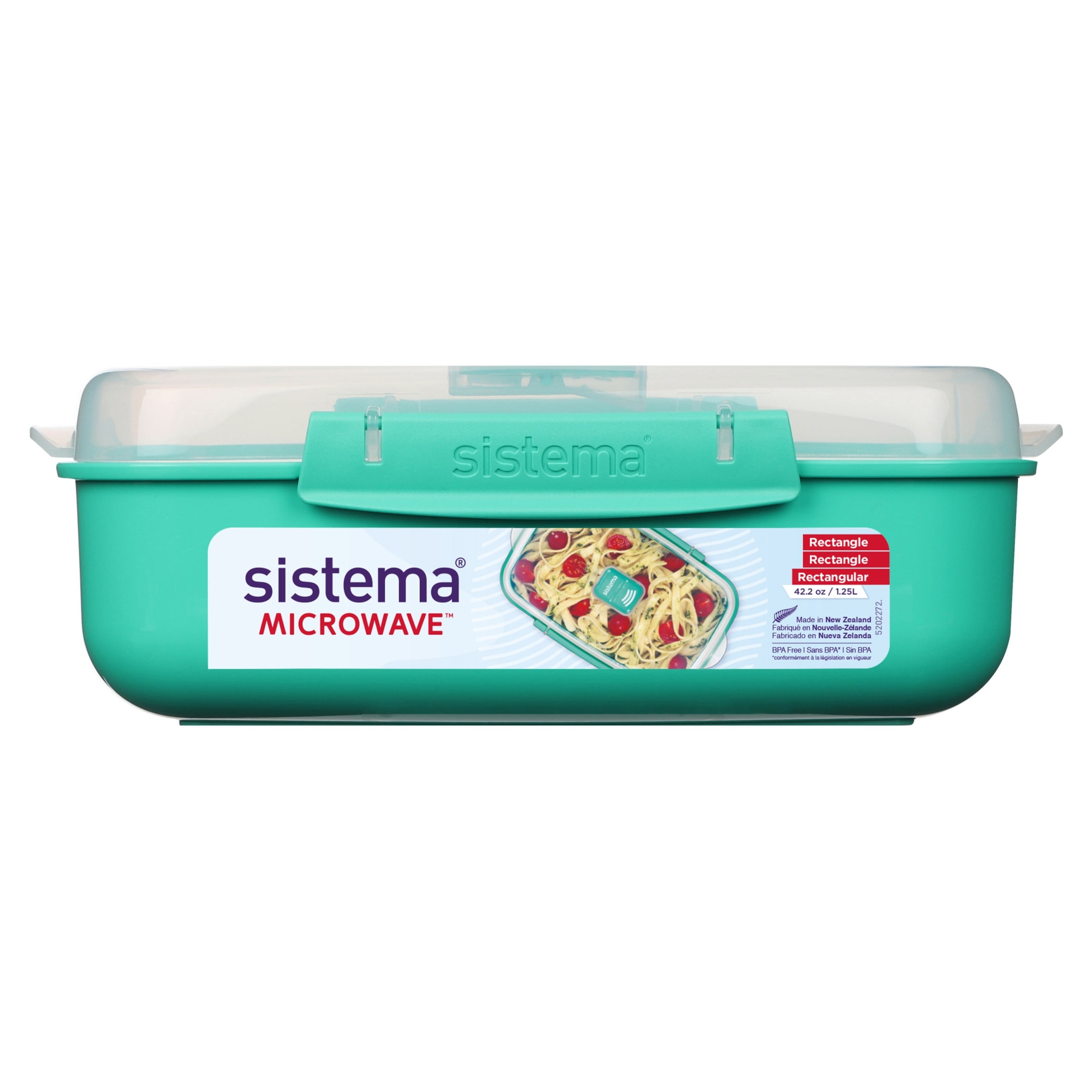 Sistema Microwave Rectangular Food Storage Bowl 1.25L