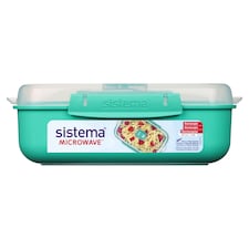 Sistema Microwave Rectangular Food Storage Bowl 1.25L