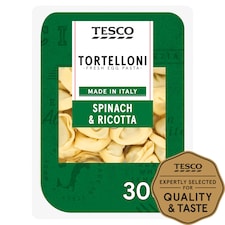 Tesco Spinach & Ricotta Fresh Tortelloni 300g