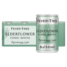 Fever Tree Light Elderflower Tonic Cans 8X150ml