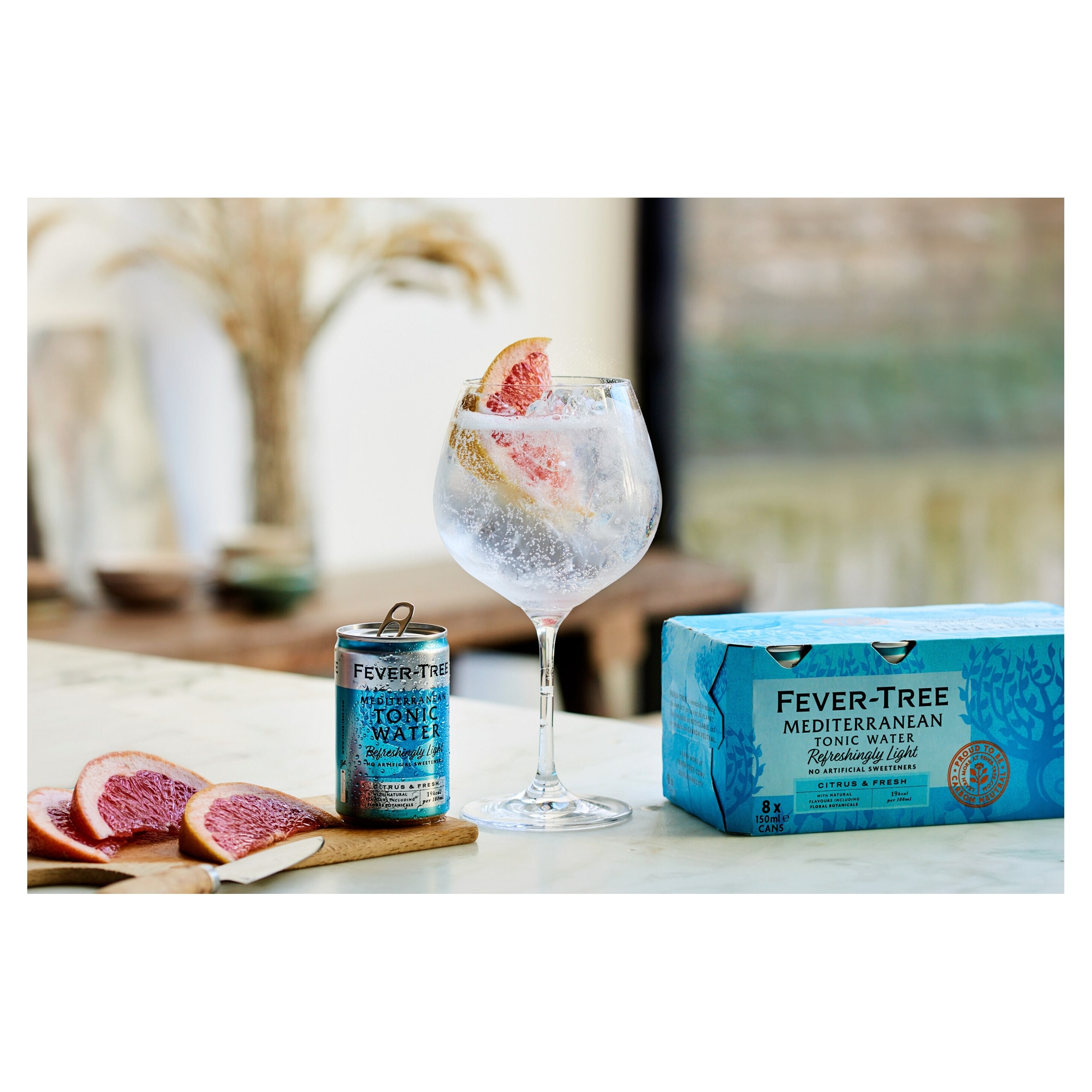 Fever-Tree Light Mediterranean Tonic Water Cans 8x150ml thumbnail 2