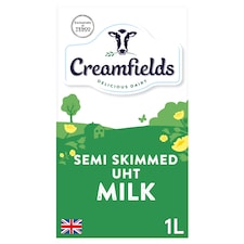 Creamfields Semi Skimmed UHT Milk 1L