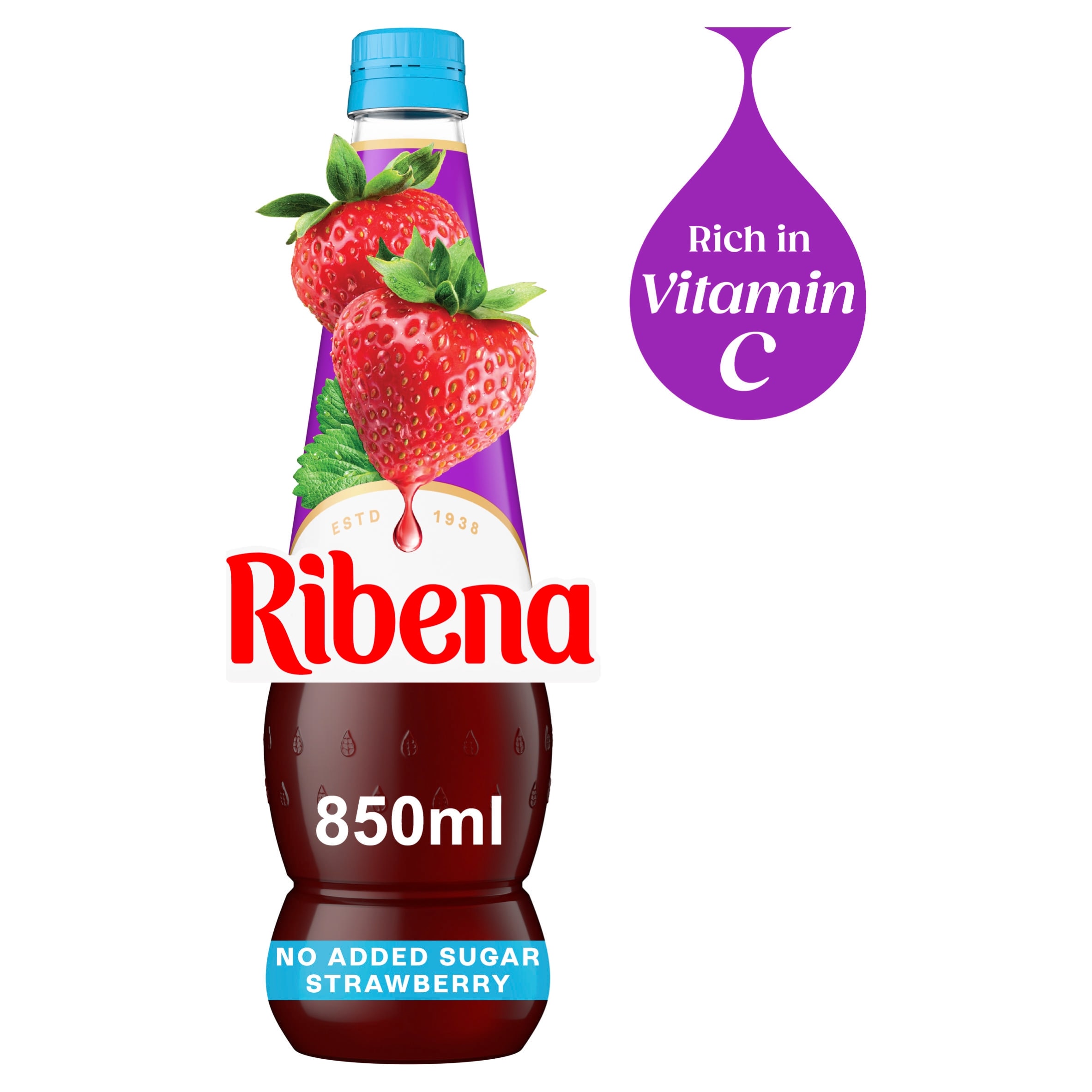 Ribena No Added Sugar Strawberry Squash