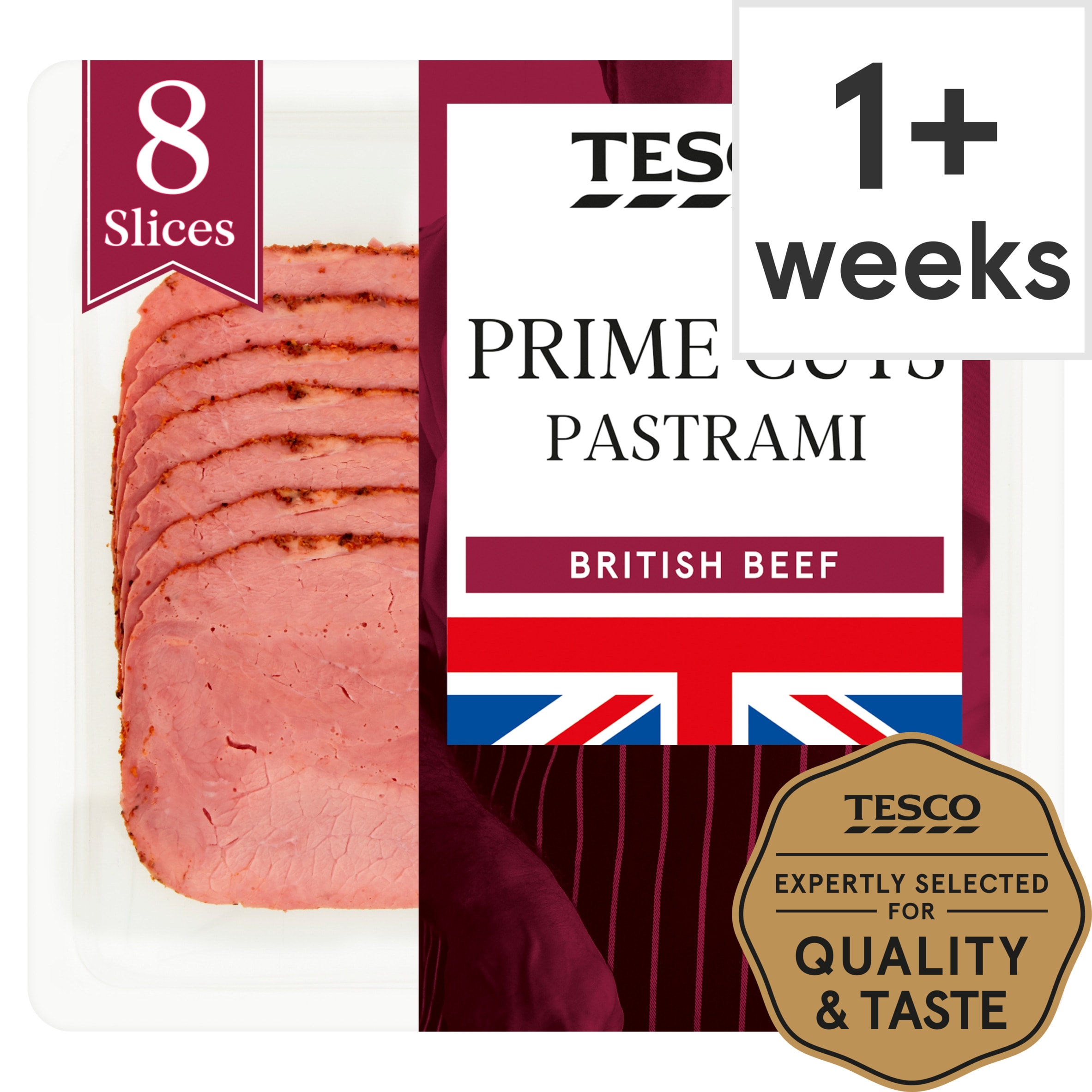 Tesco British Pastrami Slices 100g