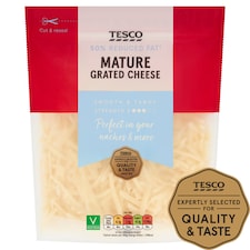Tesco 50% Reduced Fat Mature Grated Cheese 250G