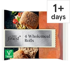 Tesco Finest Wholemeal Rolls 4 Pack