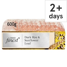 Tesco Finest Dark Rye & Sunflower Farmhouse Sliced Bread 600g