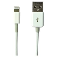 Tesco Lightning USB Sync & Charge iPhone Charger Cable White Twin Pack