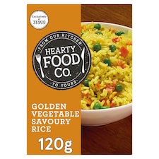 Hearty Food Co Golden Savoury Rice 120G