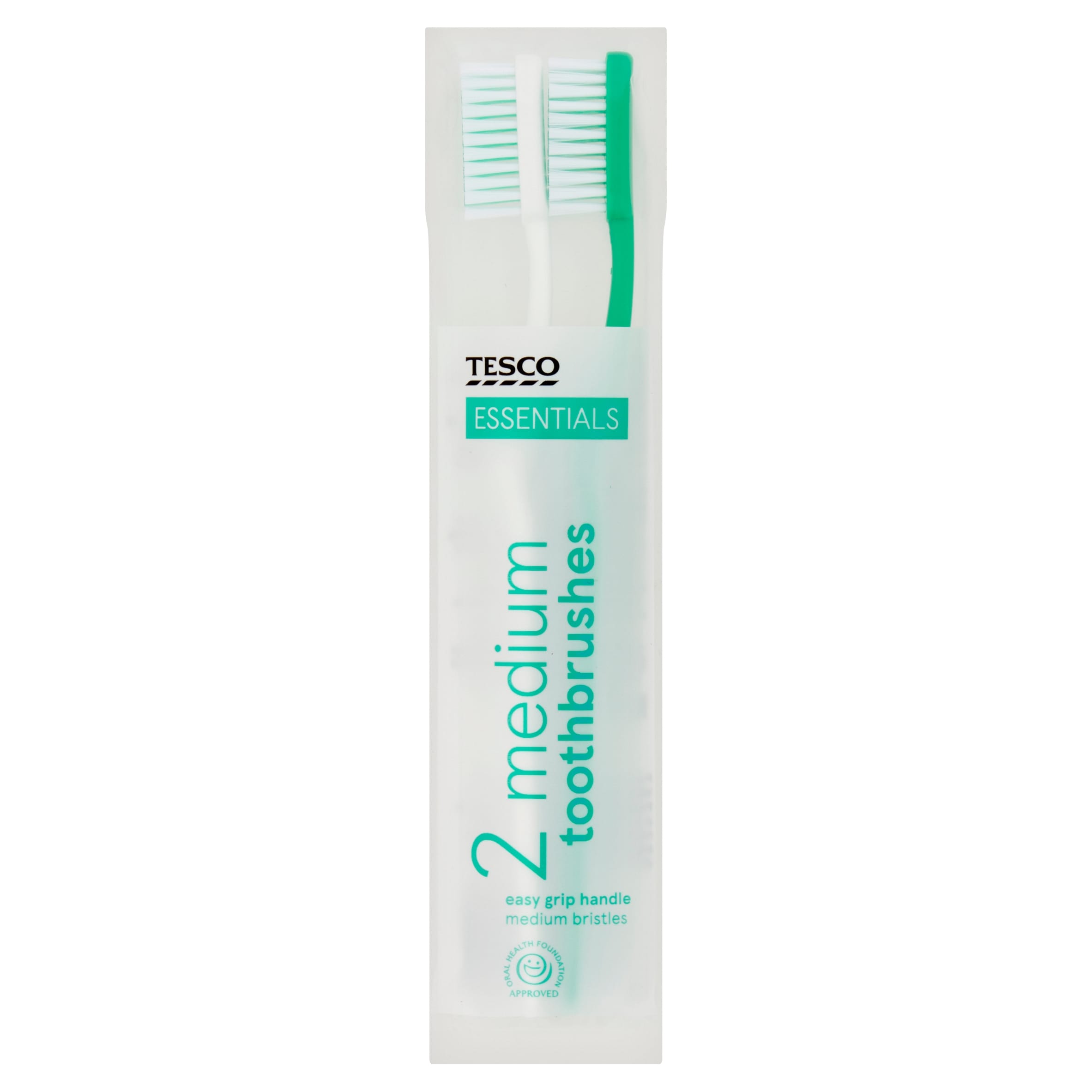 Tesco Essentials Toothbrushes 2 Pack