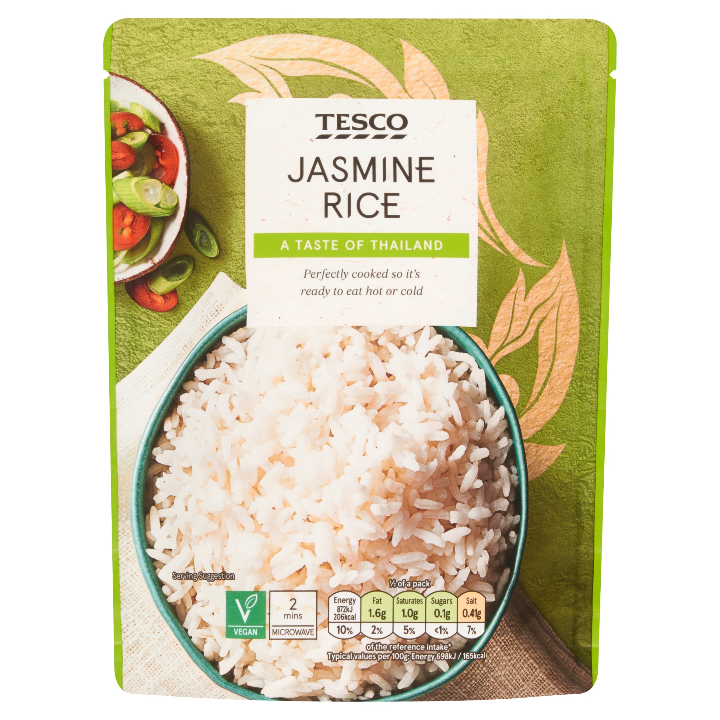 Tesco Microwave Jasmine Rice 250G