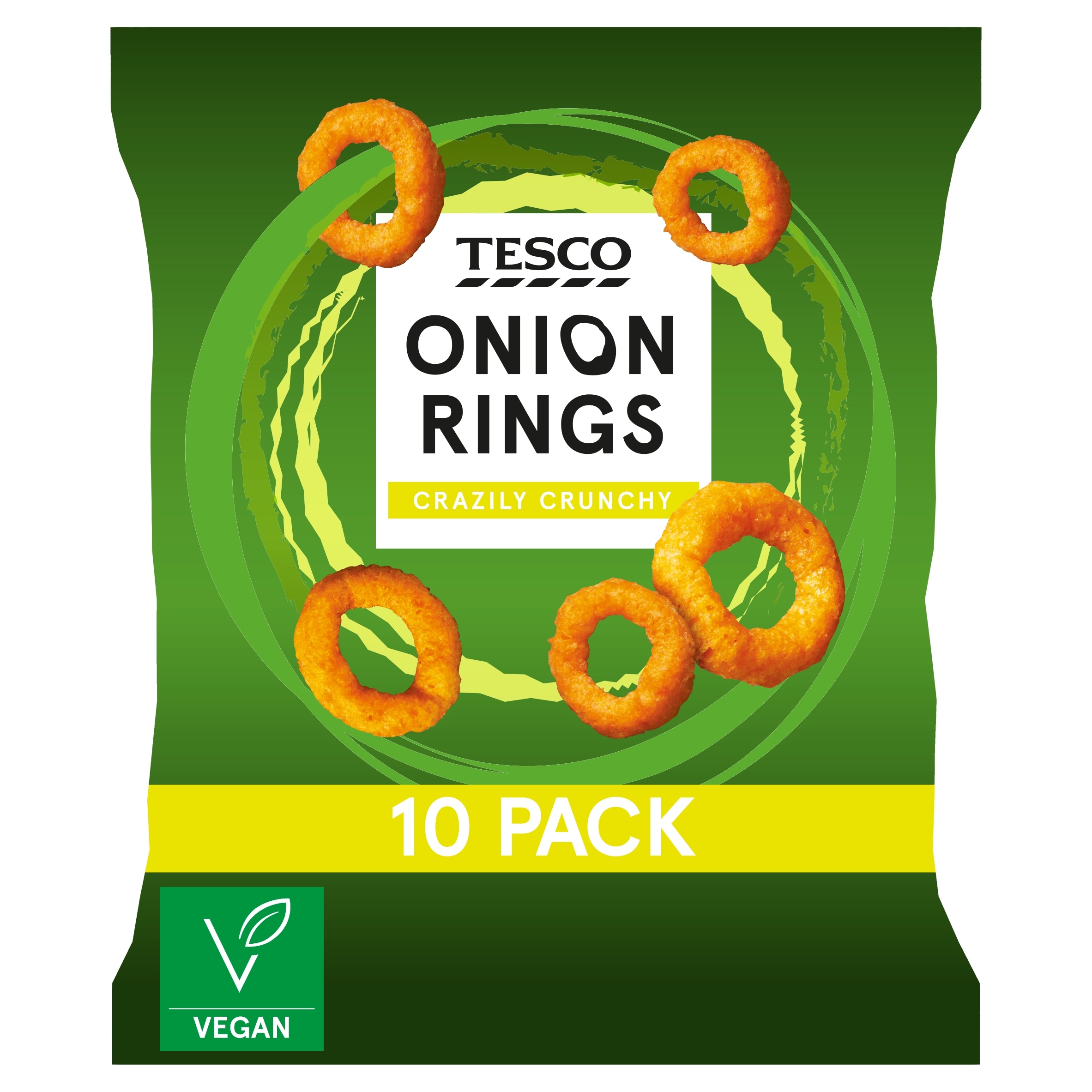 Tesco Onion Rings 10 Pack 170G