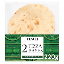 Tesco Sourdough Pizza Base 2 Pack 220G