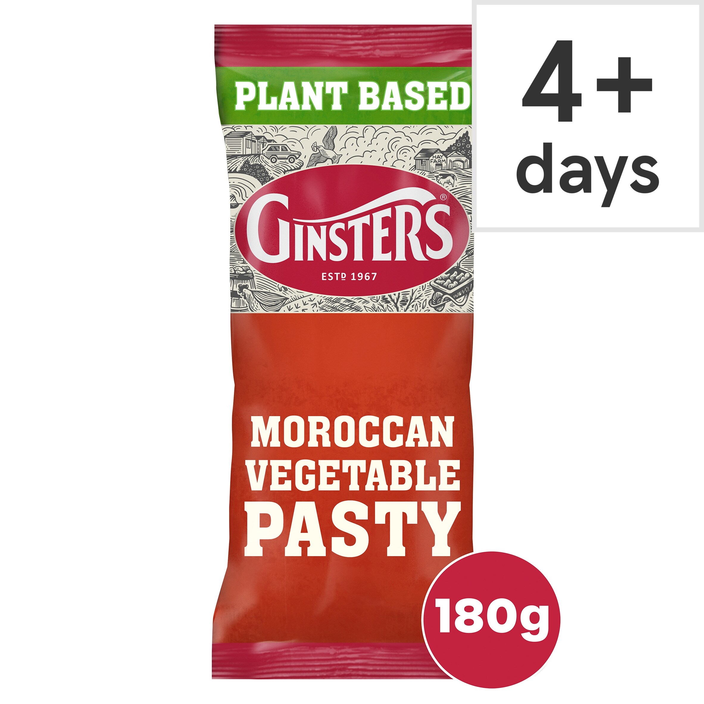 Ginsters Vegan Moroccan Vegetable Pasty