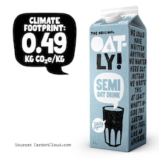 Oatly Semi Oat Drink Chilled 1L thumbnail 2