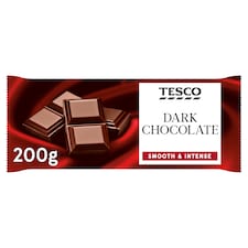 Tesco Dark Chocolate Bar 200G
