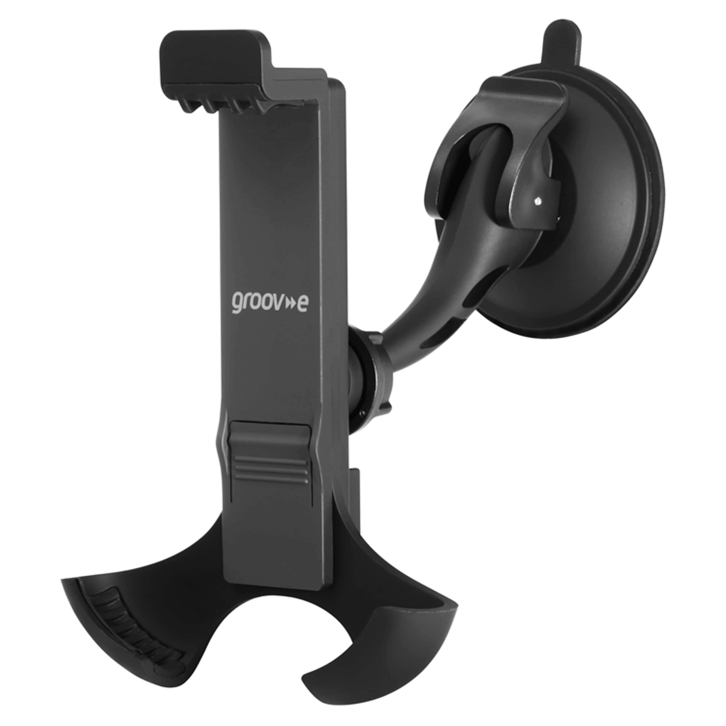 Groov-e in Car Phone Holder Vacuum Suction Black