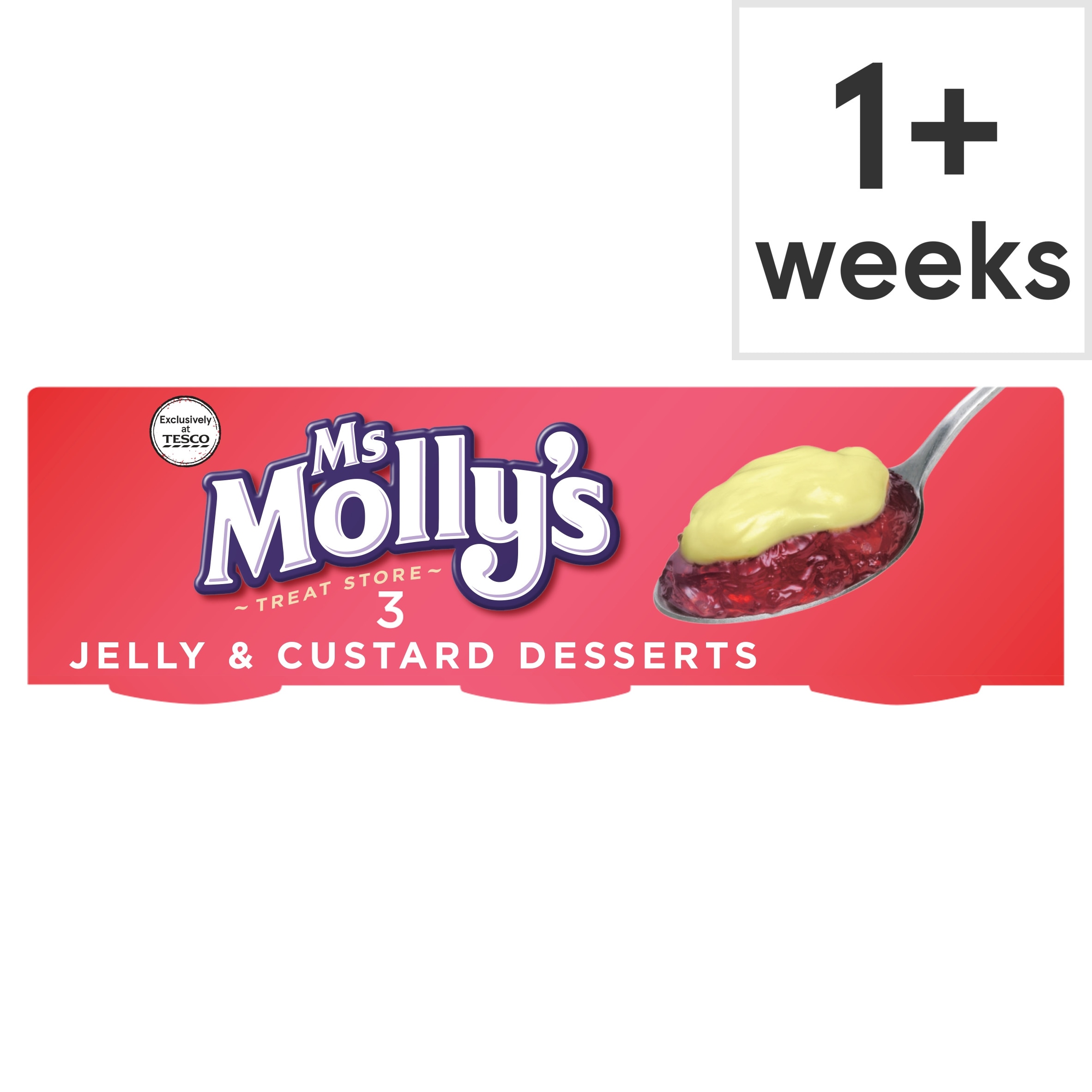 Ms Molly's Jelly & Custard Dessert 3 Pack 375G