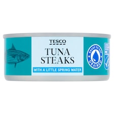 Tesco Tuna Steaks with a Little Spring Water 110g