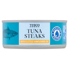 Tesco Tuna Steaks with a Little Sunflower Oil 110g